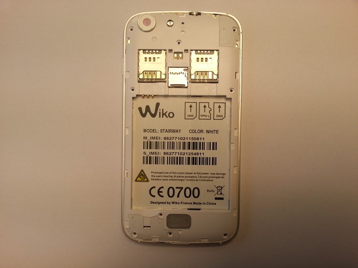 R&eacute;paration Wiko Stairway